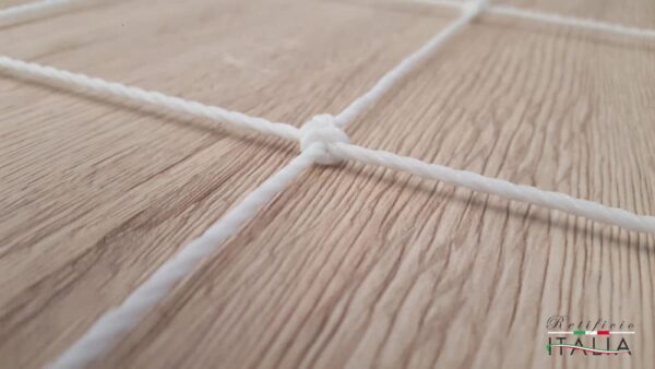 Rete Bianca Protezione Verticale Calcio/Calcetto – Ø 3,2 mm, Maglia 10x10 cm - immagine 2