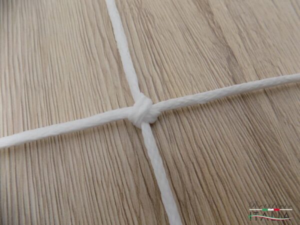 Rete Bianca Protezione Verticale Calcio/Calcetto – Ø 3,2 mm, Maglia 10x10 cm
