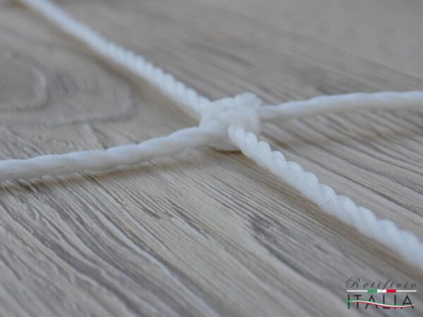 Rete Protezione Verticale Bianca Campi Tennis/Beach Tennis/Padel Ø 2,2 mm Maglia 45x45mm