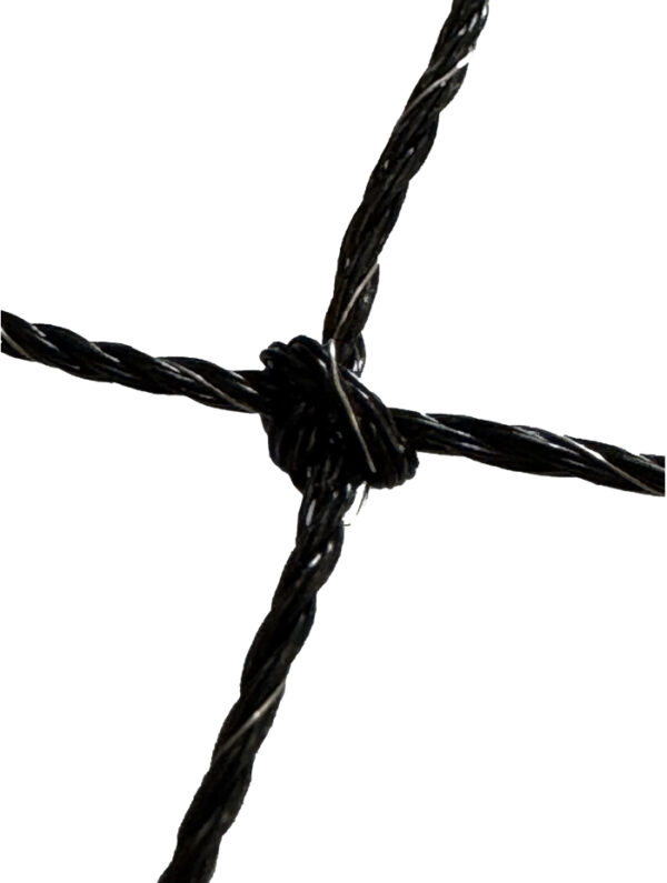 Rete di protezione per gatti colore nero con rinforzo in acciaio – Maglia 3×3 cm - immagine 3